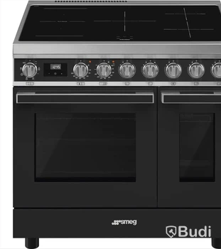 Induktionsspis Smeg 90x60 cm, Antracit, Portofino CPF92IMA