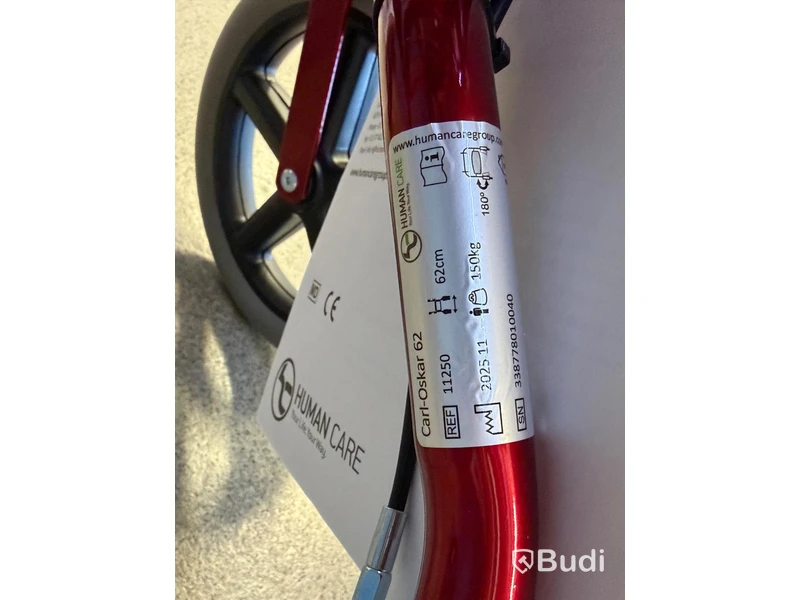 Rollator, Human Care Carl-Oskar 62, red
