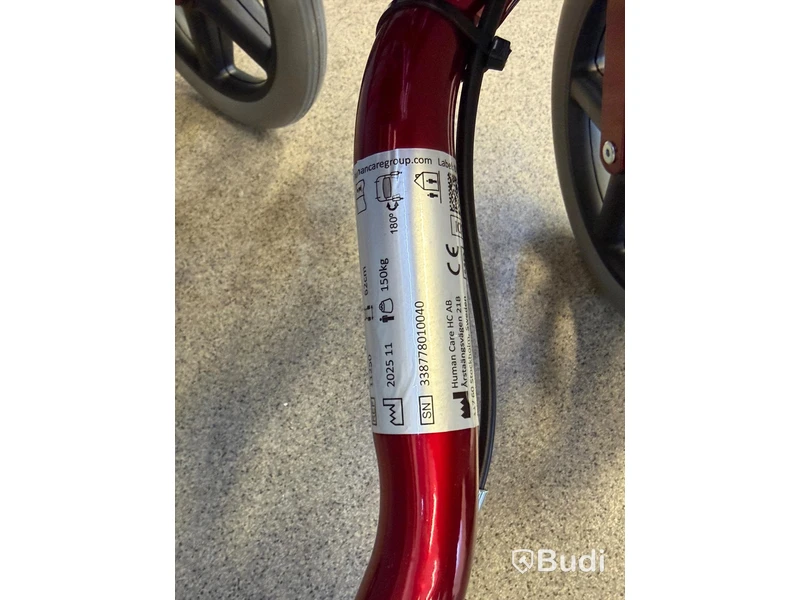 Rollator, Human Care Carl-Oskar 62, red
