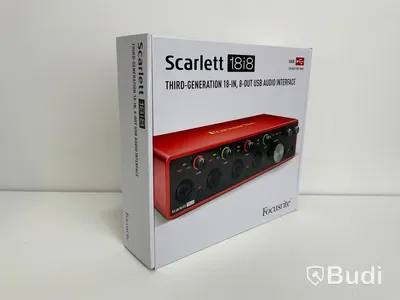 Focusrite scarlett 18i8, Ny i kartong