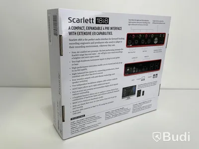 Focusrite scarlett 18i8, Ny i kartong