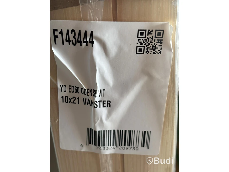 YTTERDÖRR SOLID ELEMENTS ODENSE 10X21 VÄNSTER VIT
