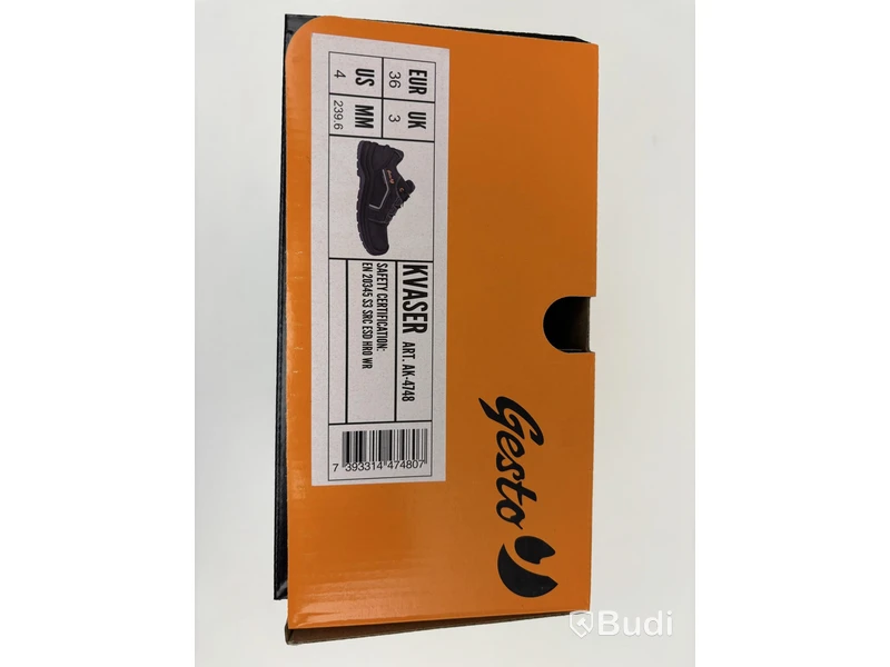 (NEW) Gesto Kvaser safety shoes with waterproof membrane - total 16 pairs, size 36