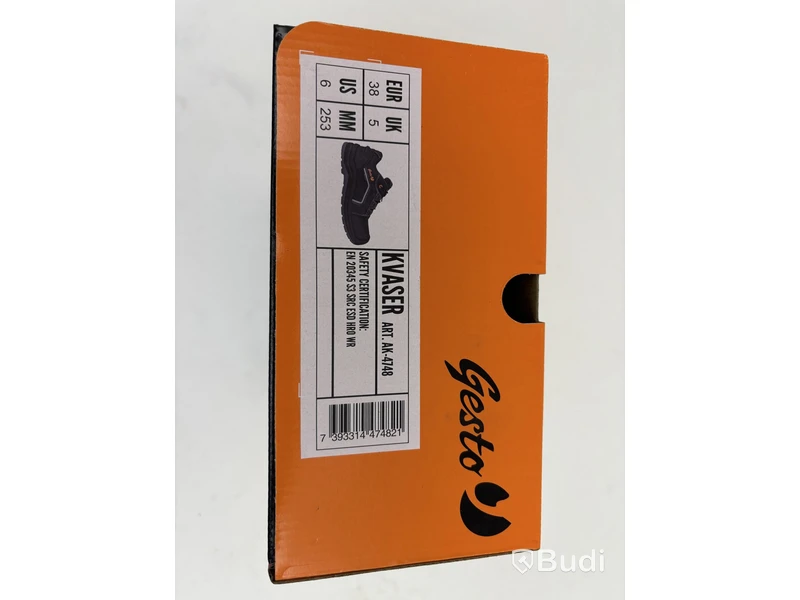 (NEW) Gesto Kvaser safety shoes with waterproof membrane, size 38 - total 21 pairs