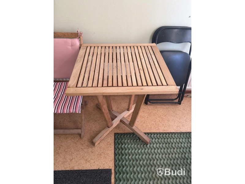 Wooden outdoor furniture set, 3 pieces