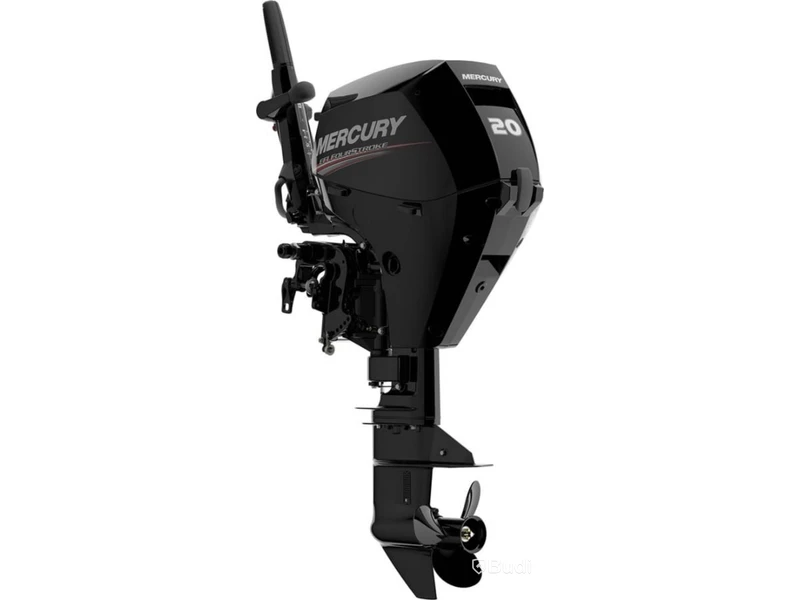 Utombordsmotor Mercury F20MLH, lång rigg, manuell start, rorkult (20hk). Nypris: ca 38 000 KR