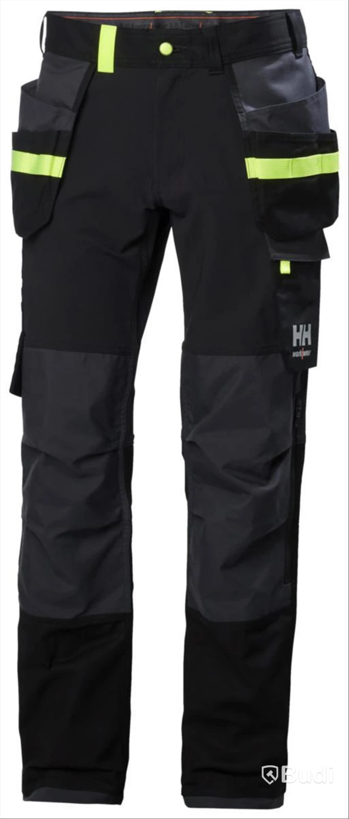 (NEW) WAIST TROUSERS HH 77405-999 OXFORD, BLACK/GREY HF, SIZE C58