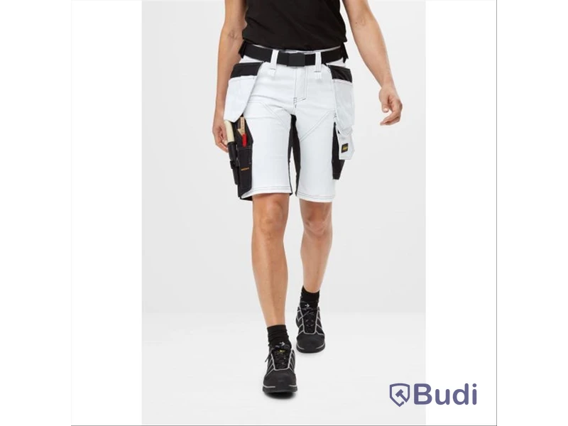 (NEW) WOMEN'S SHORTS 6147 WHITE/BLACK SIZE 40