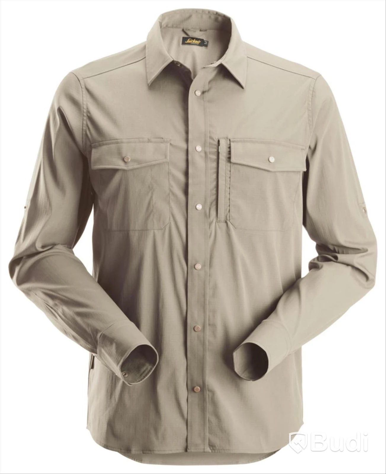 (NEW) SNICKERS 8521 LW LONG-SLEEVED SHIRT, KHAKI, SIZE XL