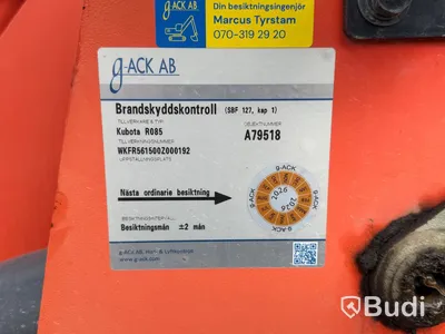 Hjullastare, Kubota R085 -2015