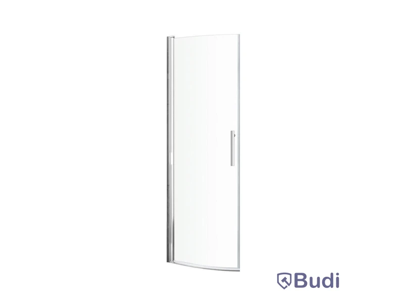 (NEW) CURVED SHOWER ENCLOSURE IMBER II CHROME/CLEAR GLASS, A-COLLECTION SHOWER ENCLOSURE IMBER II CURVED 90 A-COLL. CHR./CLEAR GLASS. REVERSIBLE