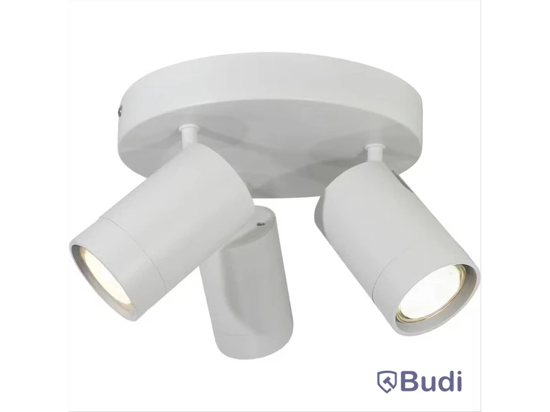 (NEW) 4 PCS. GELIA ÄLÖ RONDELL 3-SPOT CEILING LIGHT, WHITE
