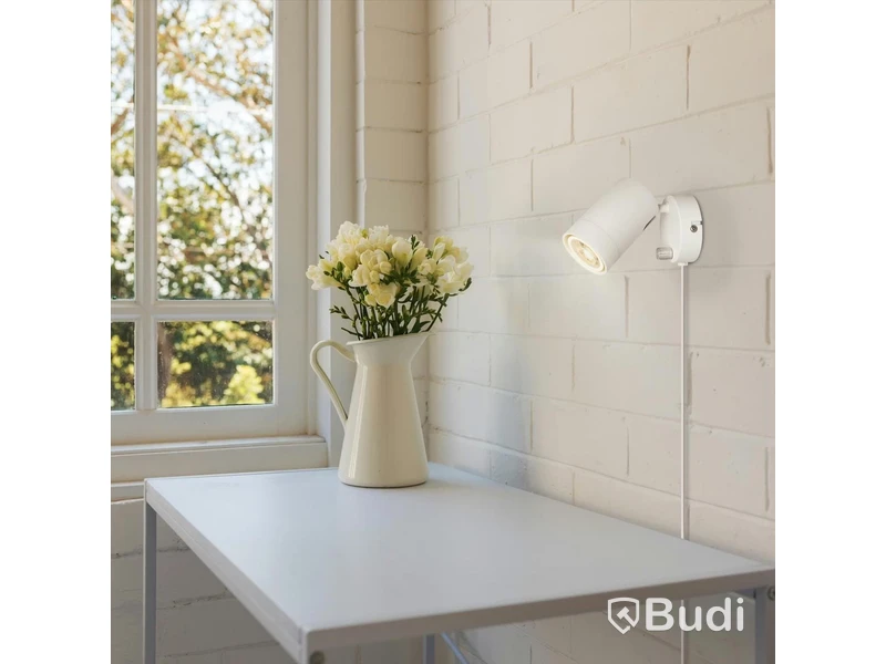 (NEW) 4 pcs. SÖDERÖRA dimmable wall lamps, white