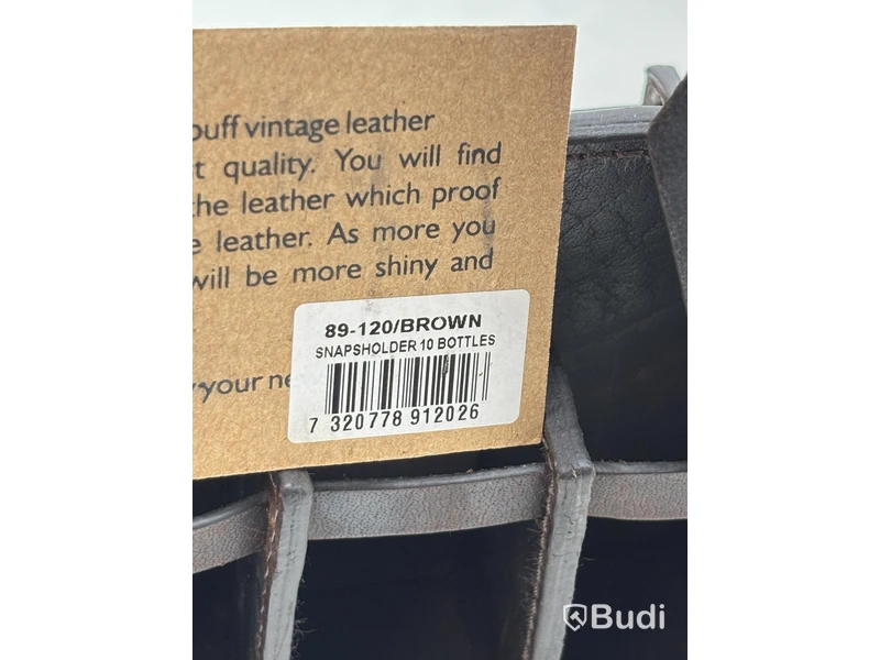 (NEW) Drink accessories, Carlobolaget, brown leather