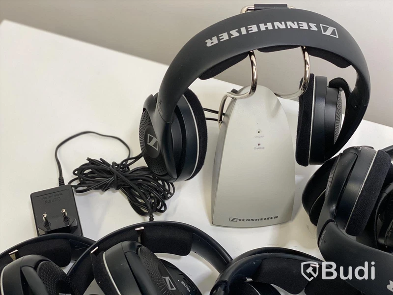 Sennheiser sändare TR120 & 17 st hörlurar HDR 120