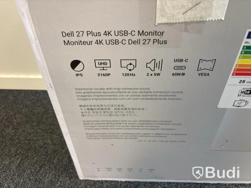 Monitor Dell S2725QC, 27 tum, 4K