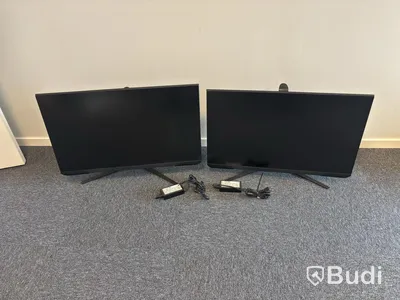 2 st. bildskärmar Samsung S32AG320NU, 32 tum, UHD
