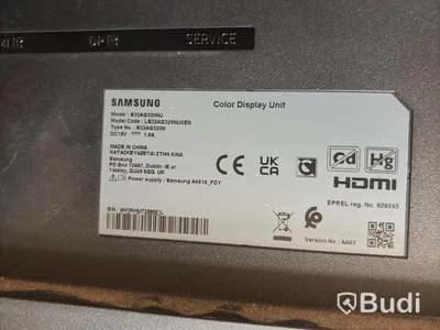 2 st. bildskärmar Samsung S32AG320NU, 32 tum, UHD