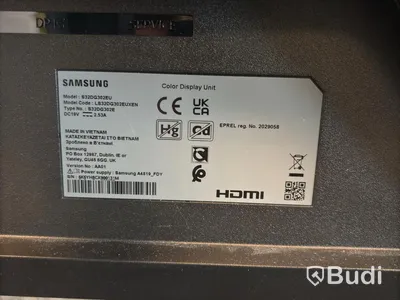 2 st. bildskärmar Samsung, S32DG302EU 32 tum