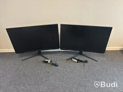 2 st. bildskärmar Samsung, S32DG302EU 32 tum