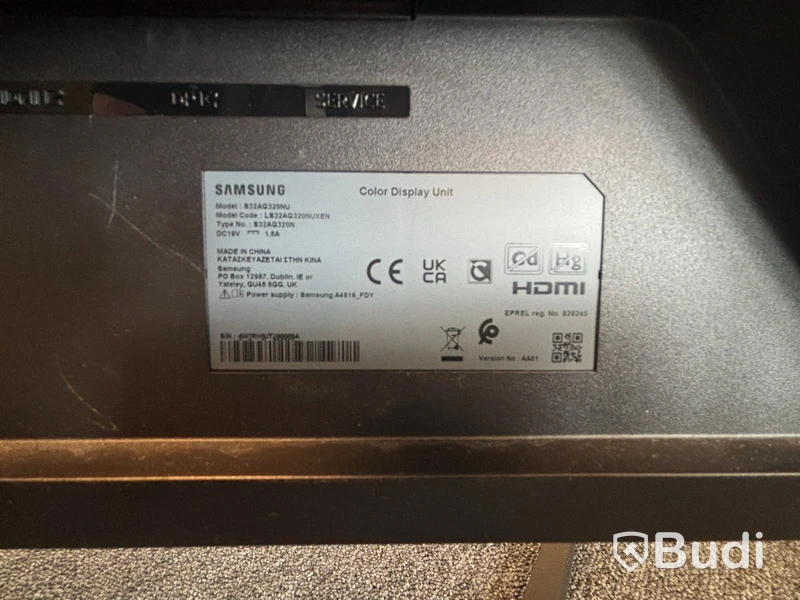 2 st. bildskärmar Samsung S32AG320NU, 32 tum, UHD