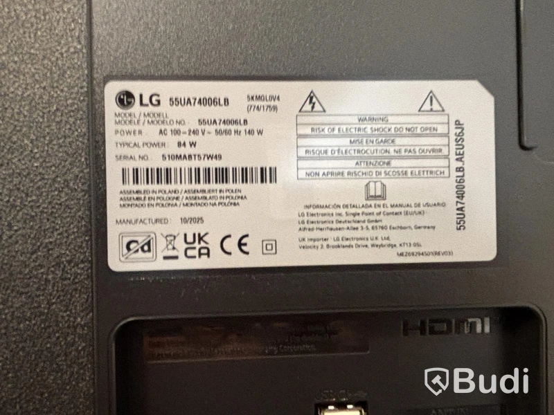 TV LG 55UA74006LB, 55 tum