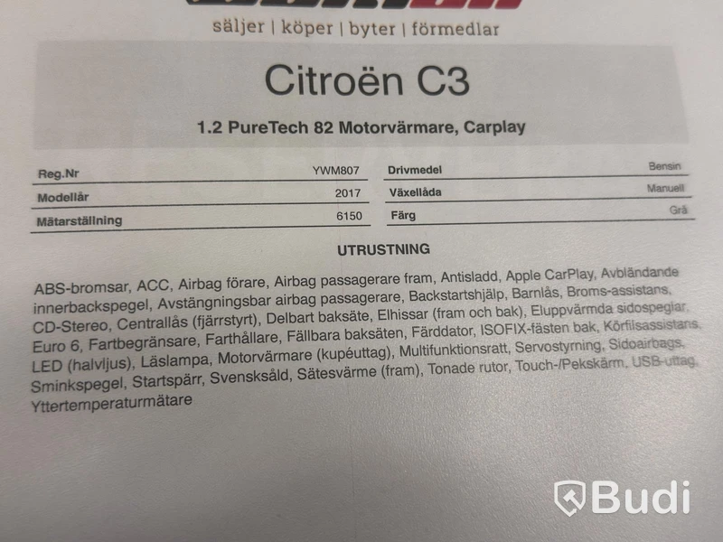 Citroën C3 PureTech (82hk) -2017