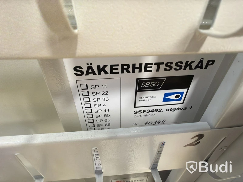 Secure cabinet with code lock