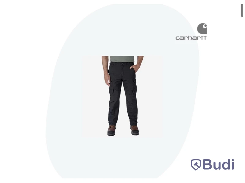 (NEW) CARHARTT 105072BLK WORK TROUSERS BLACK SIZE 36X32