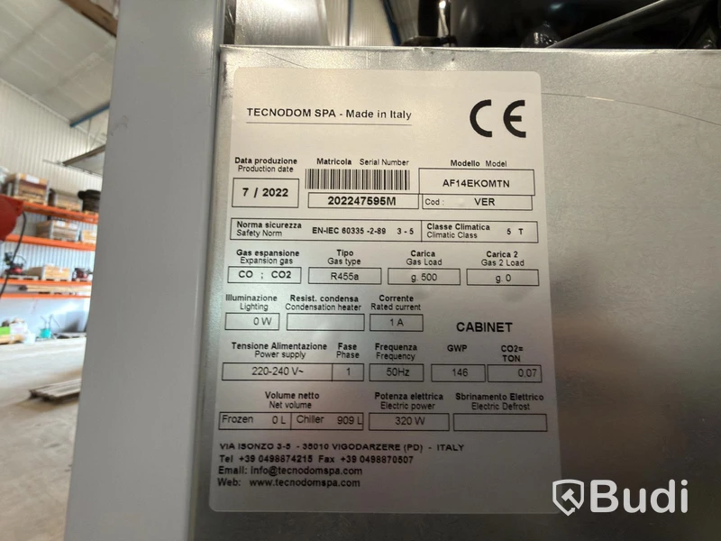 Kylskåp Technodom, modell AF14EKOMTN, 909 l
