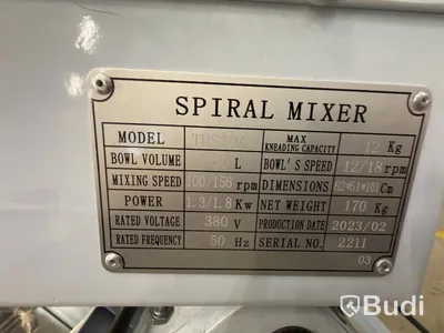 Spiralblandare Adexa THS30A, 30 l, 380 V