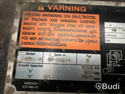 Motviktstruck Daewoo D50SC | 2004 | 4 257 h | 5 000 kg