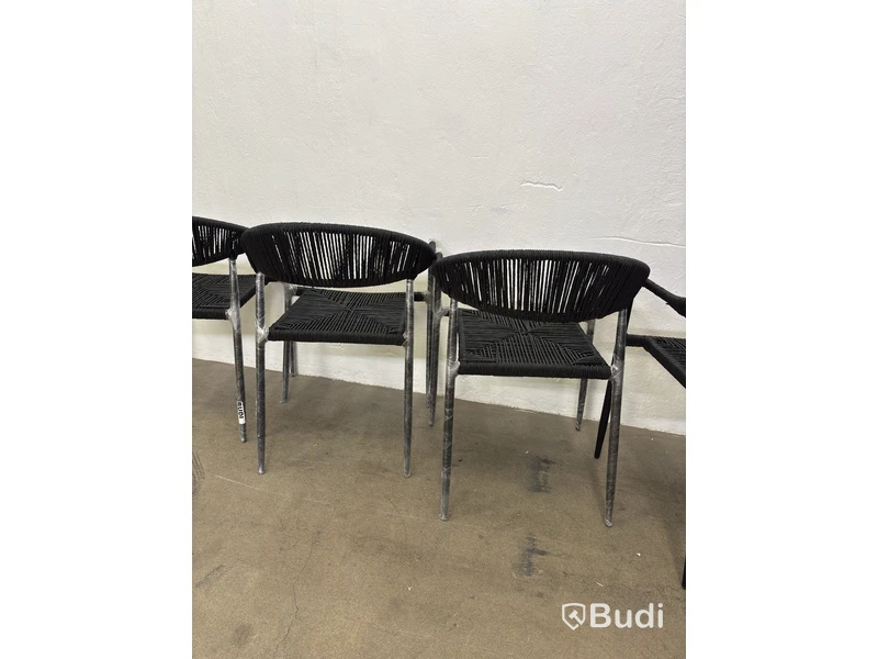 (NEW) Set of 6 outdoor chairs
