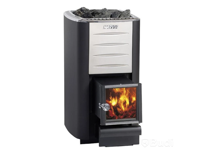 (NEW) Harvia sauna heater, Pro 20, wood-fired, 24.1 kW, black