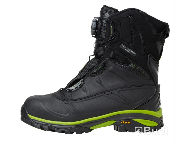 (NEW) HH 78317 Magni Winter BOA Safety Boot, Black/Lime, Size 42