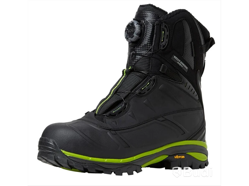 (NEW) HH 78317 Magni Winter BOA Safety Boot, Black/Lime, Size 42