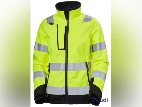 SOFTSHELLJACKA HH 74098-369, GUL VARSEL W LUNA DAM KL2 STL. L