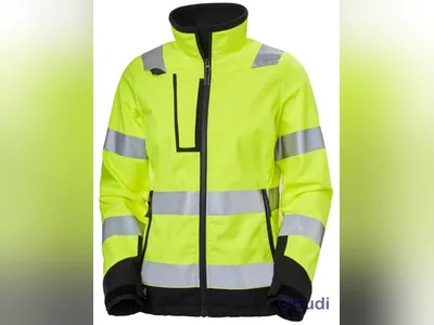 SOFTSHELLJACKA HH 74098-369, GUL VARSEL W LUNA DAM KL2 STL. L
