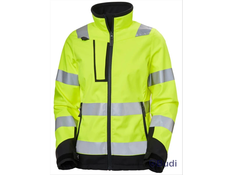 SOFTSHELLJACKA HH 74098-369, GUL VARSEL W LUNA DAM KL2 STL. L