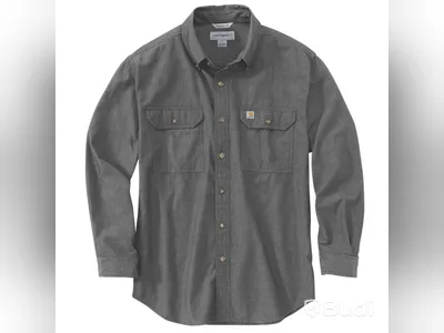 SKJORTA CARHARTT 104368 M.GRÅ, STL. 2XL