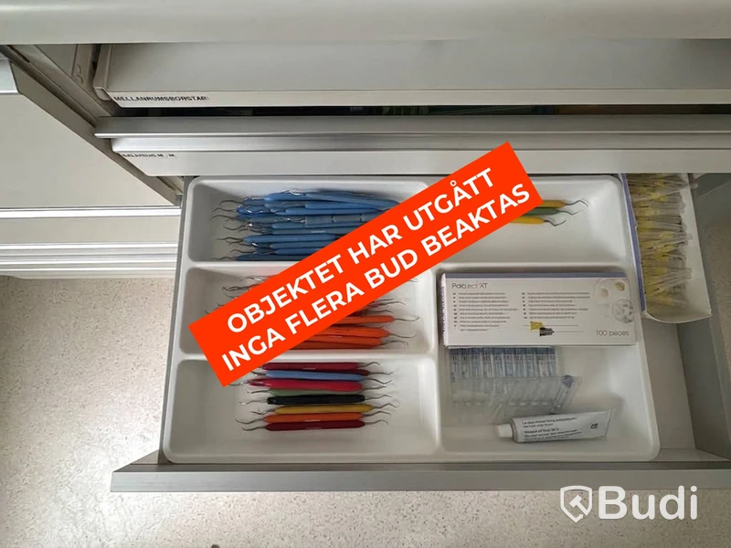 Furnishings and dental equipment, cabinet with accessories