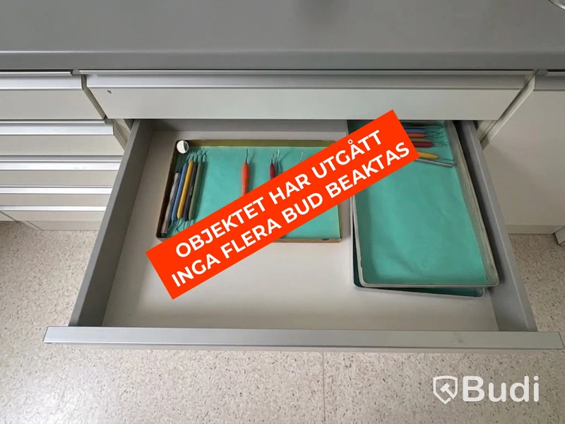 Furnishings and dental equipment, cabinet with accessories