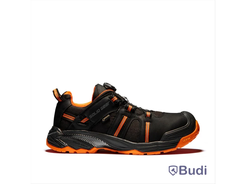 (NEW) SOLID GEAR HYDRA GTX SAFETY SHOE, BLACK/ORANGE, SIZE 44