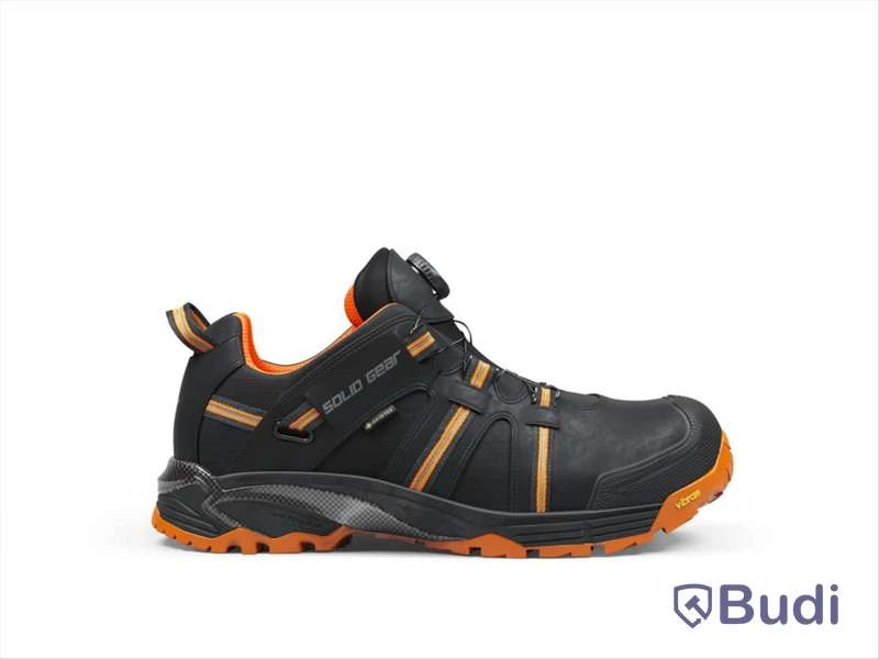 (NEW) SOLID GEAR HYDRA GTX SAFETY SHOE, BLACK/ORANGE, SIZE 44