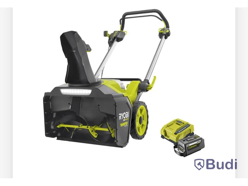 (NEW)  SNOW BLOWER RYOBI RY36STX53A-160 WITH BATTERY AND CHARGER