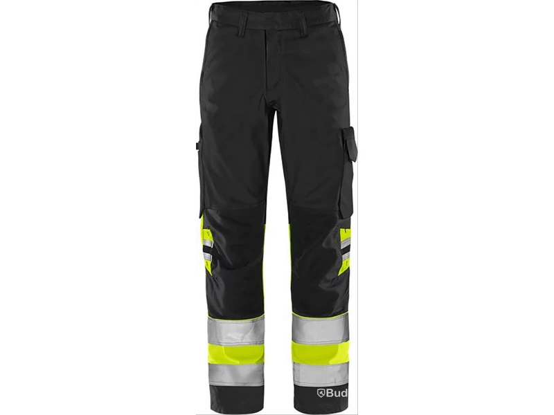 (NEW) WAIST TROUSERS FR 2649 GPLU BLK/YEL, GREEN HI-VIS CLASS 1, SIZE C50