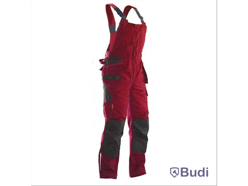 (NEW) BIB TROUSERS RED/BLACK SIZE C52
