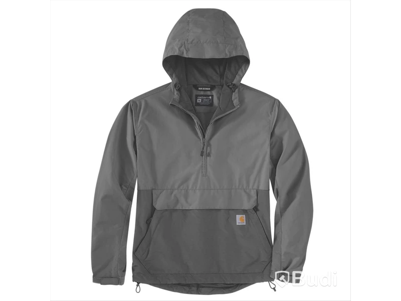 (NEW) CARHARTT 105749EA7 ANORAK JACKET, LIGHT GREY, SIZE L