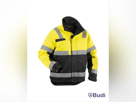 VINTERJACKA BLK 4862-1811 GUL\/, SVART VARSEL KL 3 STL. M