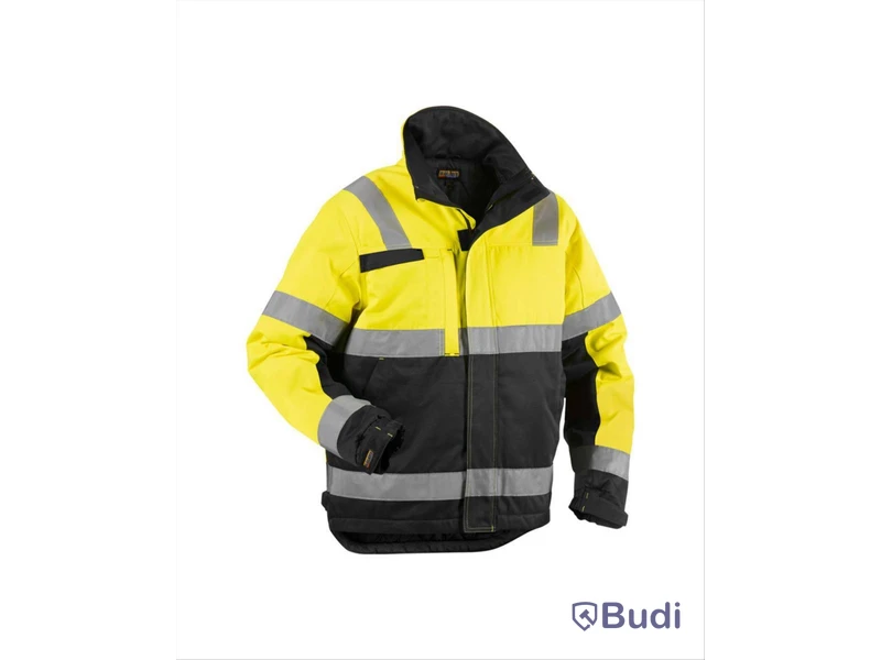 VINTERJACKA BLK 4862-1811 GUL\/, SVART VARSEL KL 3 STL. M